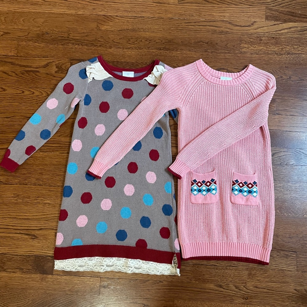 Bundle of 2 Hanna Andersson Sweater Dresses